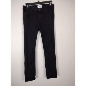 Paige Jeans Womens 28 Black Skinny Mid Rise Stretch Denim‎